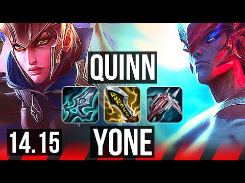QUINN vs YONE (TOP) | Rank 8 Quinn, Legendary, 700+ games, 11/3/6 | EUW Grandmaster | 14.15