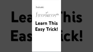 MIT Integration Bee Question - Simpler than it looks! #integration #mathematics #algebra #MIT