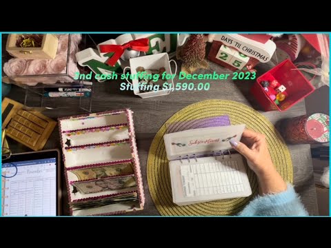 (December Cash Stash): ($1,590 Challenge!) ($ Festive Fun & Surprises Await!") 3rd stuffing 12/15/23
