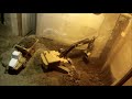 Man excavates his basement, using nothing but RC construction toys