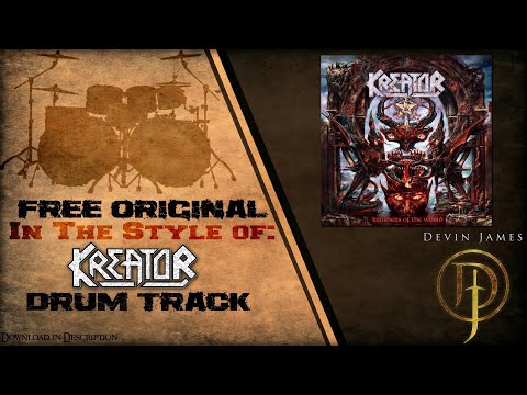 Kreator Style Drum Track | 180 BPM | Free WAV Download