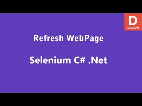 Selenium C Refresh Webpage