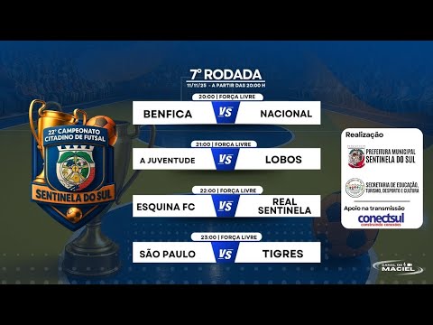 7° RODADA | CAMPEONATO CITADINO DE FUTSAL | SENTINELA DO SUL