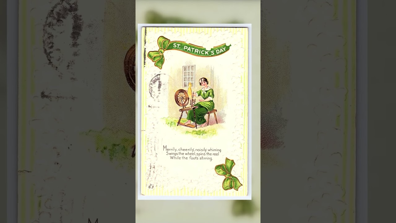 St. Patrick's Day Postcard, Divided Back, 1912, Wessington, SD Video