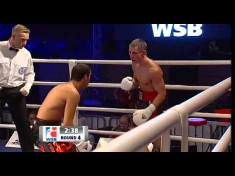 64kg Heybatulla HAJIALIYEV (Baku Fires) vs Damian Tadeusz KIWIOR (Hussars Poland) - WSB IV