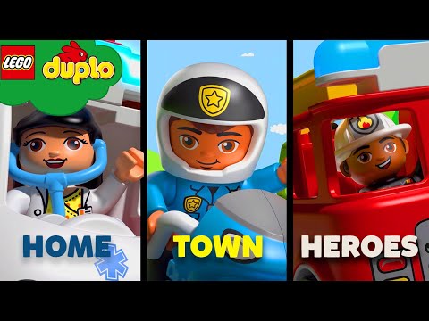 LEGO - Hometown Heroes | Sing-along with us! | LEGO DUPLO | Moonbug Stories and Fairy Tales for Kids
