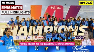Mumbai Indians vs Delhi Capitals WPL Final Match Highlights, MI vs DC WPL 2023 Final Match Highlight