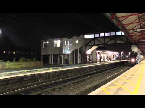 LNER Class A4 4464 'Bittern' Sweeps through Grantham - 04/12/14