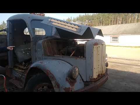 SCANIA VABIS L51  - 1954r - engine start