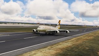 Enjoy the beautiful view of the plane when it lands at the airport eps 0301