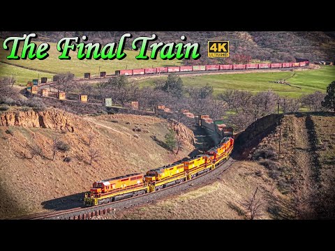 The Final Train on the Siskiyou Line: Weed CA to Medford OR (4K)