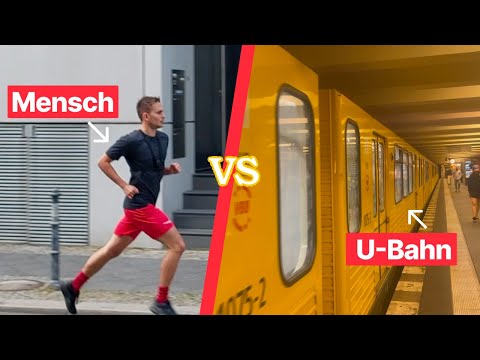 Kann man so schnell rennen wie die Berliner U-Bahn? (Race The Tube)