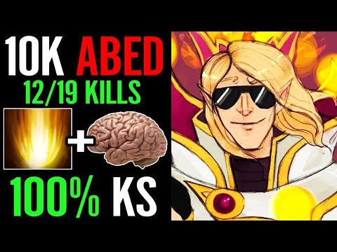Brain HACKED!! KS with Sunstrike 100% ABED 10k MMR Invoker Dota 2