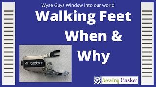 Walking Foot Demo/Learn when & why to use a walking foot on your sewing machine