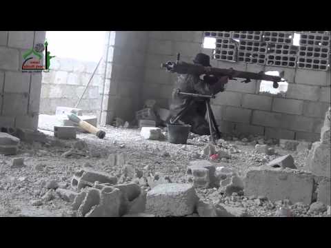 استهداف كتيبة المقداد بن عمرو بمدفع بي 10 مواقع قوات النظام في مدينة داريا في ريف دمشق