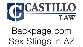 Backpage.com Stings in Arizona - Castillo Law