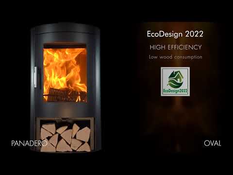 Braskamin Panadero Oval EcoDesign 2022-Teknik i Svart