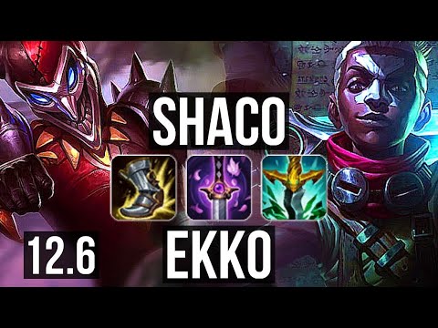 SHACO vs EKKO (JNG) | 13/0/5, 7 solo kills, Legendary, 500+ games, 900K mastery | NA Diamond | 12.6