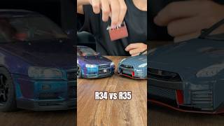 Nissan GT-R R34 vs R35 | 1:18 Scale Comparison & ASMR