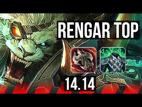 RENGAR vs AKALI (TOP) | 7/0/6, Godlike, 600+ games | NA Master | 14.14