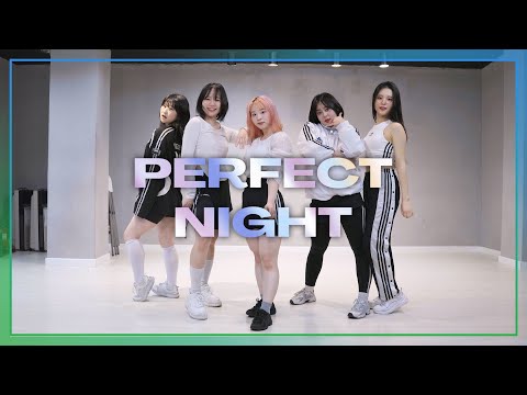 [Mirrored] LE SSERAFIM 'Perfect Night' I 5 Members Dance Practice [4U]