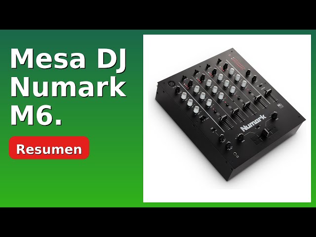 Vídeo relacionado con Numark M6 USB Mesa de Mezclas DJ de 4 Canales, Interfaz de Audio Integrada, EQ de 3 Bandas, Entrada Micro y Crossfader Reemplazable con Control de Curva