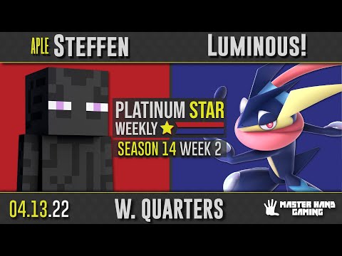 PSW S14:W2 - APLE | Steffen (Steve) vs Luminous! (Greninja) - W Quarterfinals