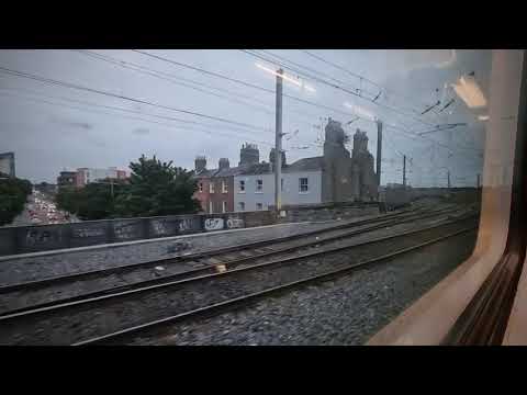 Quiet morning in Dublin from DART window