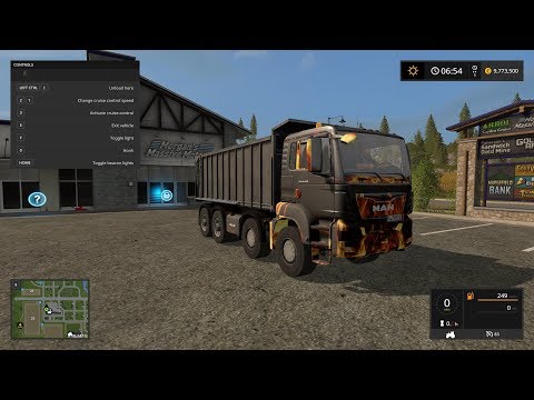 MAN TGS Tipper Fire - Farming Simulator 17