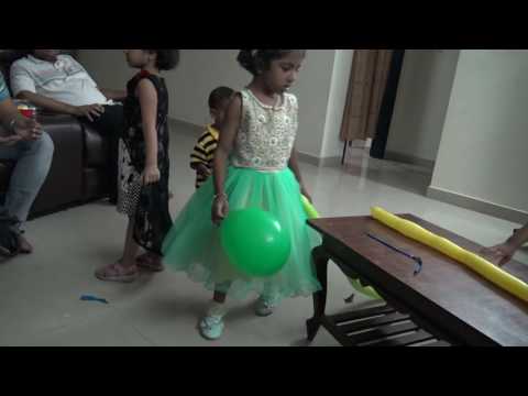 Samiha Birthday Preparation for cake cutting