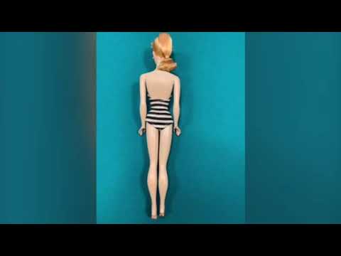 Vintage Number 1 barbie doll from 1959.   And shopping with Tanya Ange Davis.