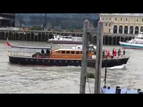 Winston Churchill Funeral Barge  Jan 2015