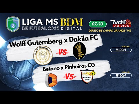 Liga MS BDM Digital de Futsal 2023 - 04/10/2023 - Conferência Central - TVCH AO VIVO