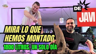 🪵 1800 L Así Montamos un Acuario Gigante | Un día entre amigos con Javi
