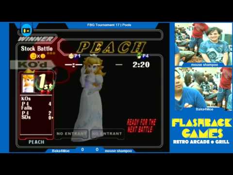 Flashback Games Presents: Tournament 17 - Baka4Moe (Peach) Vs. Mouse Shampoo (Marth) Pools