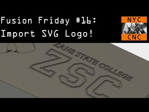 Download How to Import SVG Logo, Scale & Move in Fusion 360! - NYC CNC
