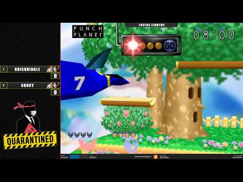 QR2 West Top 8 Losers - Crovy (Captain Falcon) Vs. KrisKringle (Ness) Super Smash Bros - SSB64
