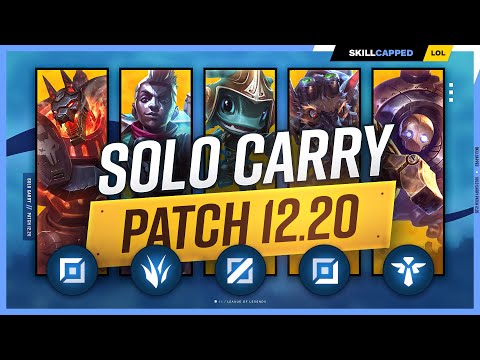 3 BEST SOLO CARRY Champions for EVERY ROLE in PATCH 12.20 - League of Legends