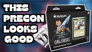 FINAL FANTASY COUNTER BLITZ, TIDUS, YUNA&#39;S GUARDIAN COMMANDER DECK UNBOXING W/ PLAY BOOSTERS!
