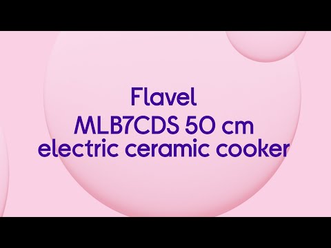 Flavel MLB7CDS 50 cm Electric Ceramic Cooker - Silver - Quick Look