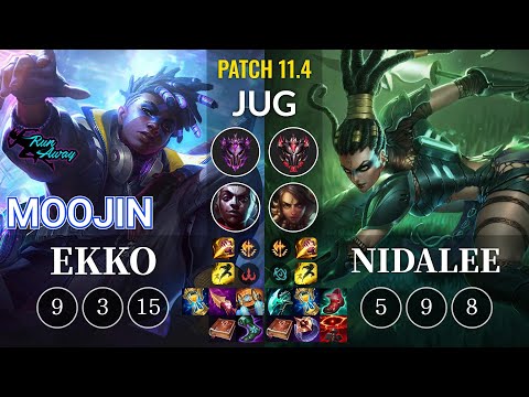 RNW Moojin Ekko vs Nidalee Jungle - KR Patch 11.4
