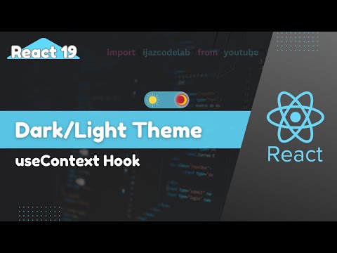 Light Dark Mode Theme Toggle Using React Js And Usecontext Reactjs Reacthooks Usecontext