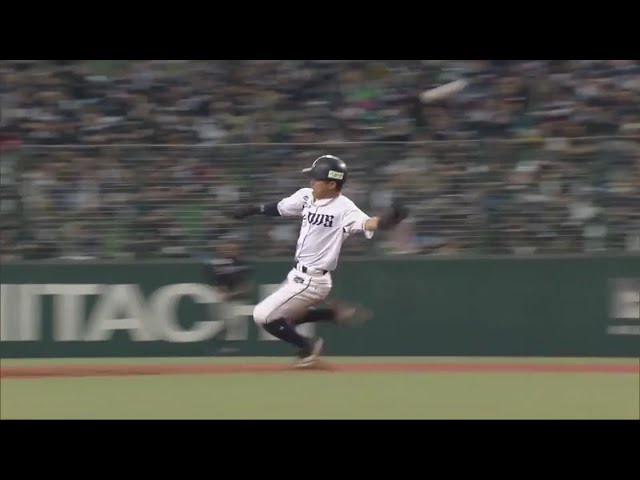 【3回裏】ライオンズ・水口 自慢の快足でプロ初盗塁を記録!! 2017/4/29 L-M