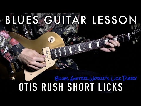 [TAB & SLOW] Otis Rush Blues Licks in G - Blues Guitar Lesson | #279