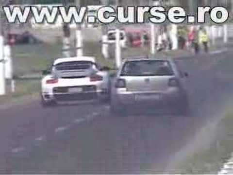 Vw Golf 1.9TDI tuned 240hp&470Nm vs Porsche Turbo 700hp
