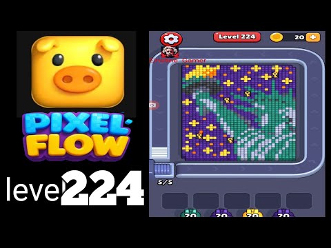 Pixel Flow Level 224 Walkthrough