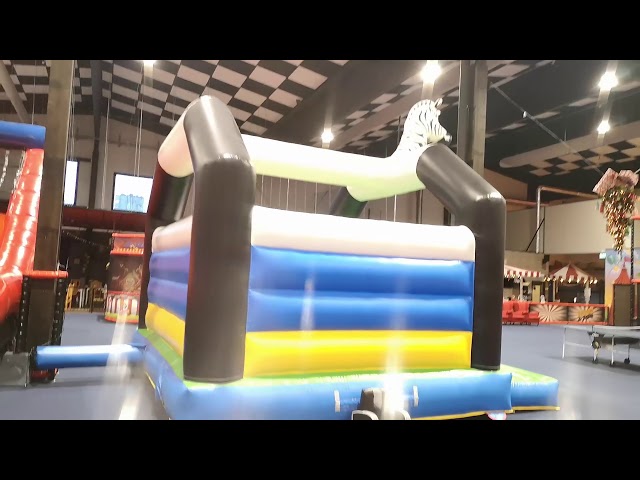 636158 Inflatable jumping castle Zebra 5.2 x 4.6 m