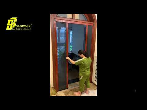 CỬA LƯỚI CHỐNG MUỖI DẠNG XẾP KHÔNG RAY SAGOWIN