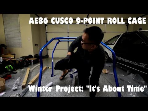 AE86 CUSCO 9-POINT ROLL CAGE INSTALL - PART 1 | 12.6.16