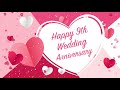 9th Wedding Anniversary Whatsapp Status